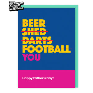 Beer, Shed, Darts, Football - You!