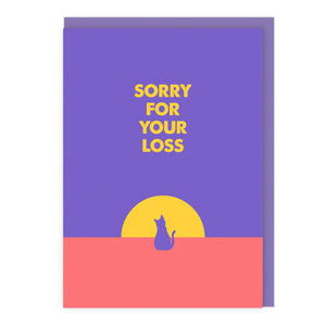 Sorry For Your Loss - Cat Loss Card