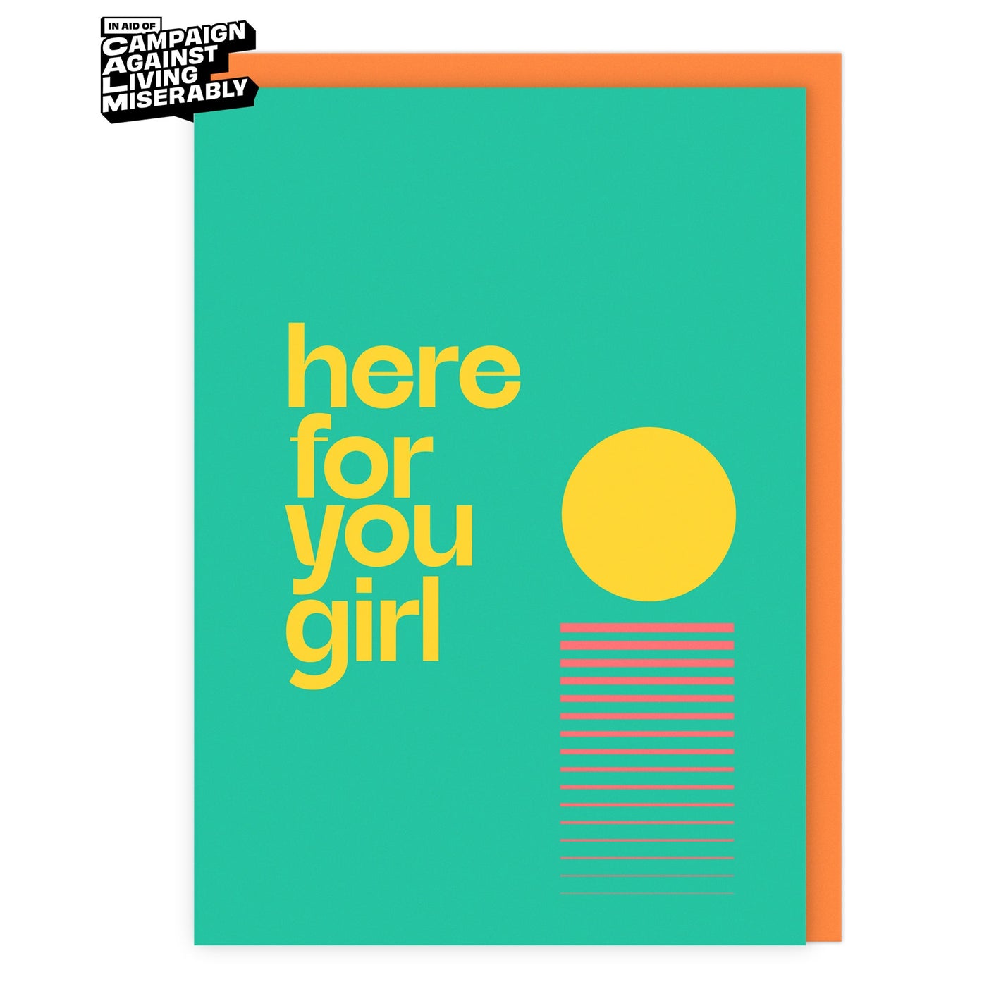 Here For You Girl Card